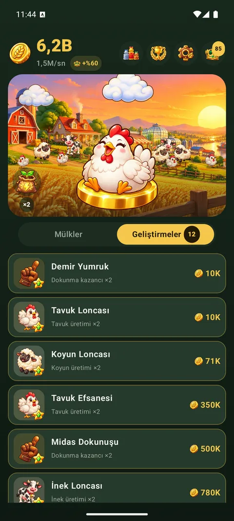 Dokunma gücünü ve mülk üretimini ikiye katlayan geliştirmeler